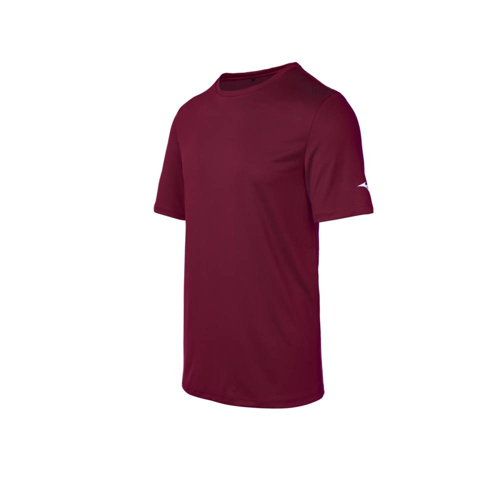 Camisetas Mizuno Hombre Burdeos Ofertas KBUJ-08642